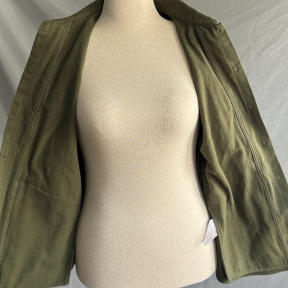 Sézane Will Forever Jacket | Women's | Color: Khaki / Olive Green | Size: Medium - Picture 6 of 8